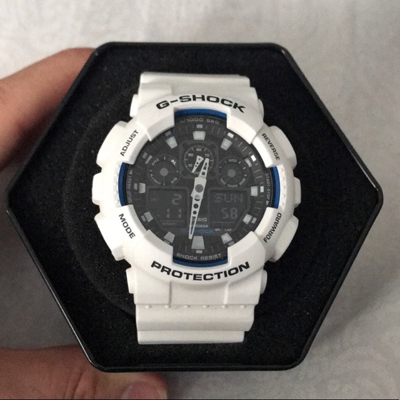 SALE! G-Shock GA-100 Military Series Watch - White - Picture 1 of 7